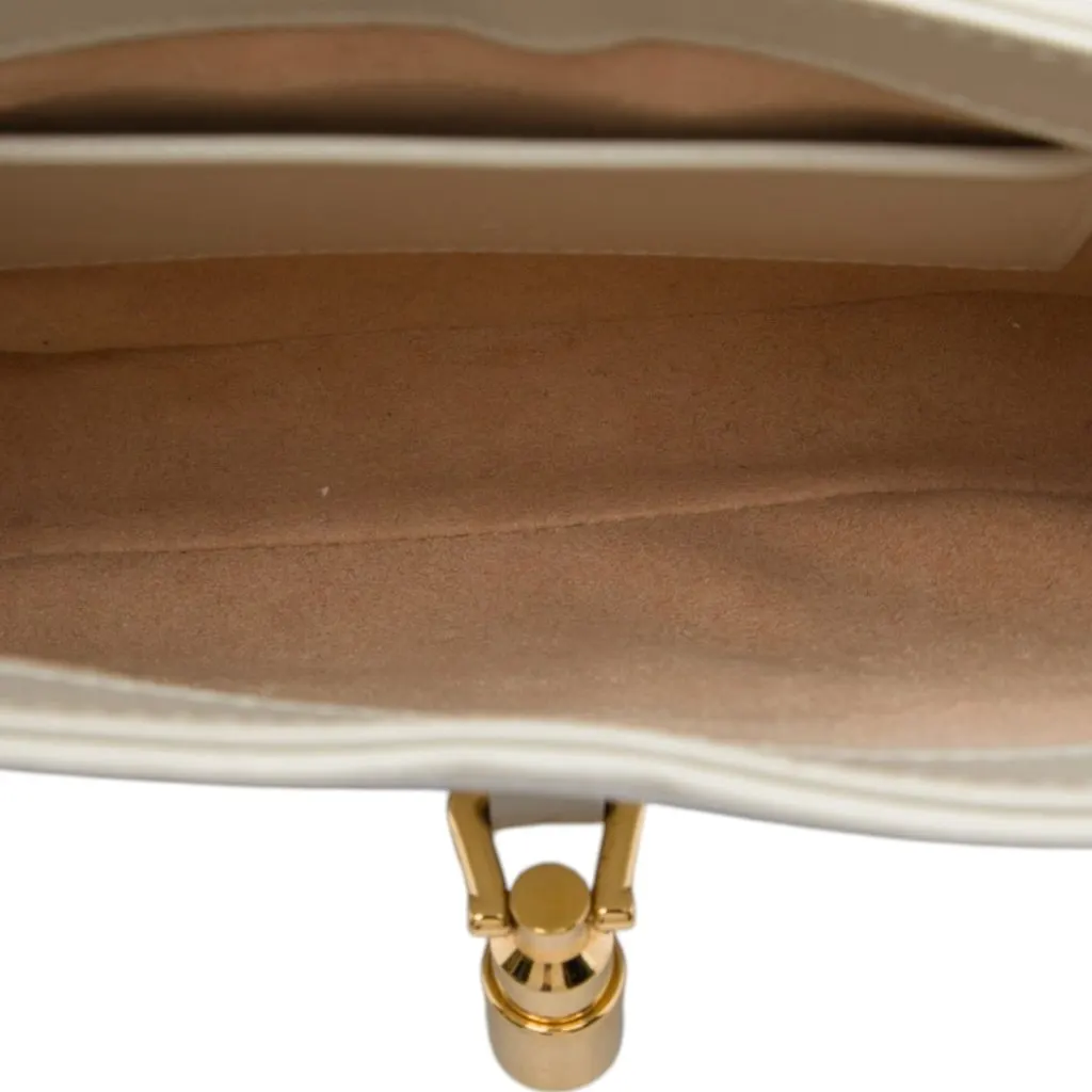 Gucci Mini Calfskin Jackie 1961 Crossbody White Leather Very good - Model View