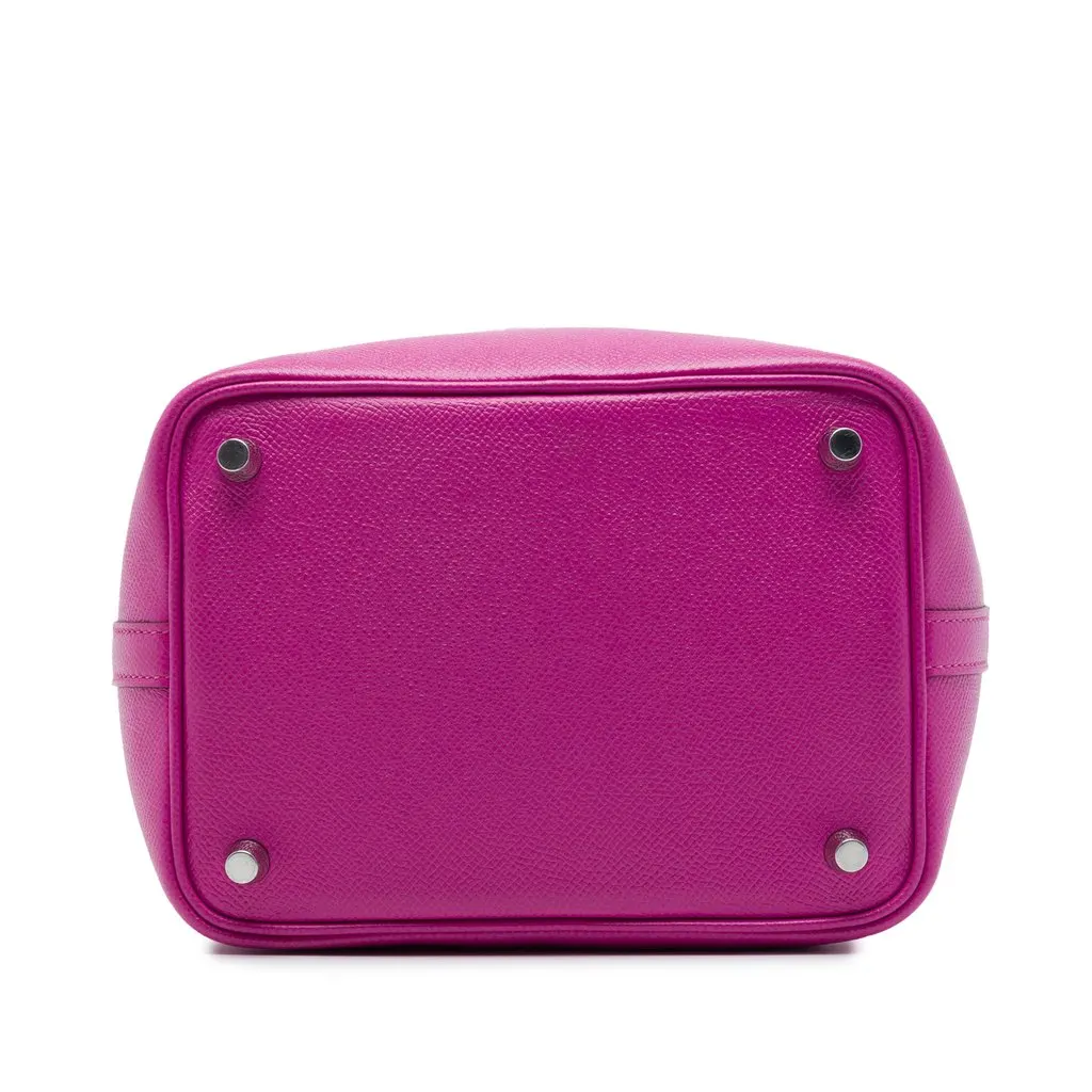 Hermès Epsom Tressage Picotin Lock 18 Pink Leather Very good - Inside View