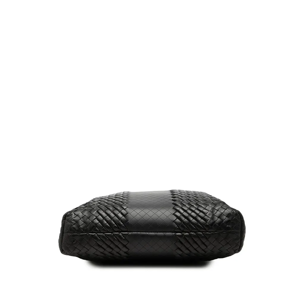 Bottega Veneta Nappa Intreccio Imperatore Tote Black Leather Good - Inside View
