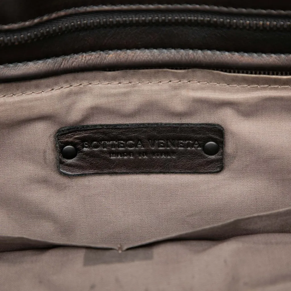 Bottega Veneta Nappa Intreccio Imperatore Tote Black Leather Good - Box View