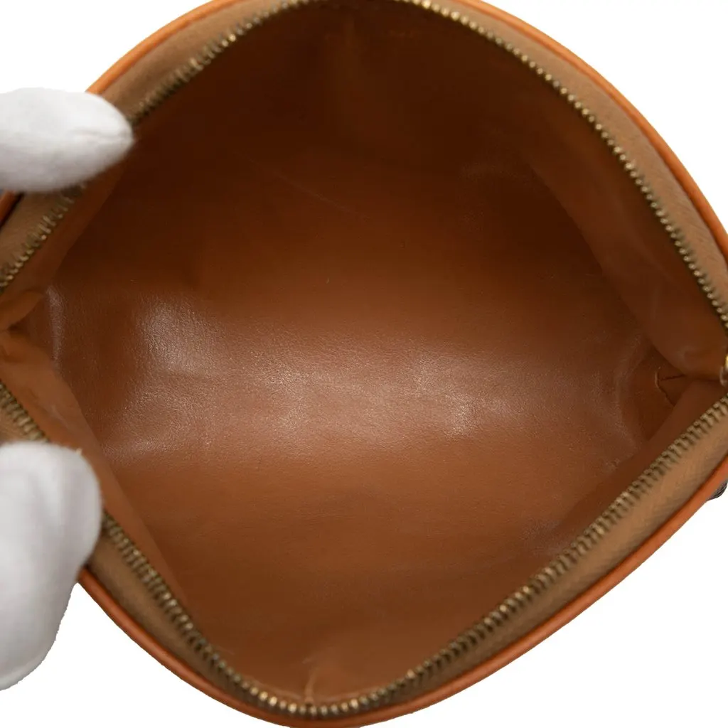 Celine Macadam Coated Canvas Pouch Brown Canvas Very good - Model View