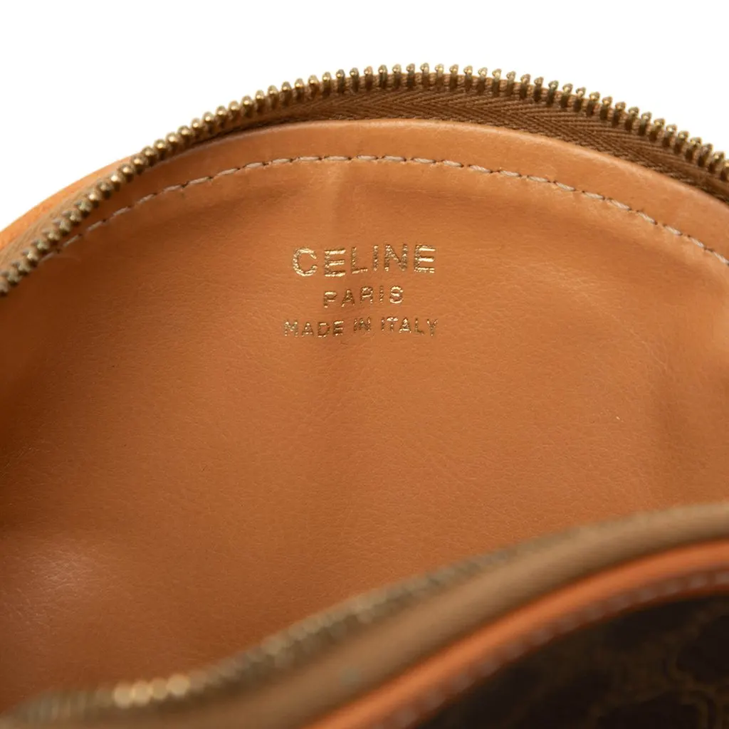 Celine Macadam Coated Canvas Pouch Brown Canvas Very good - Box View