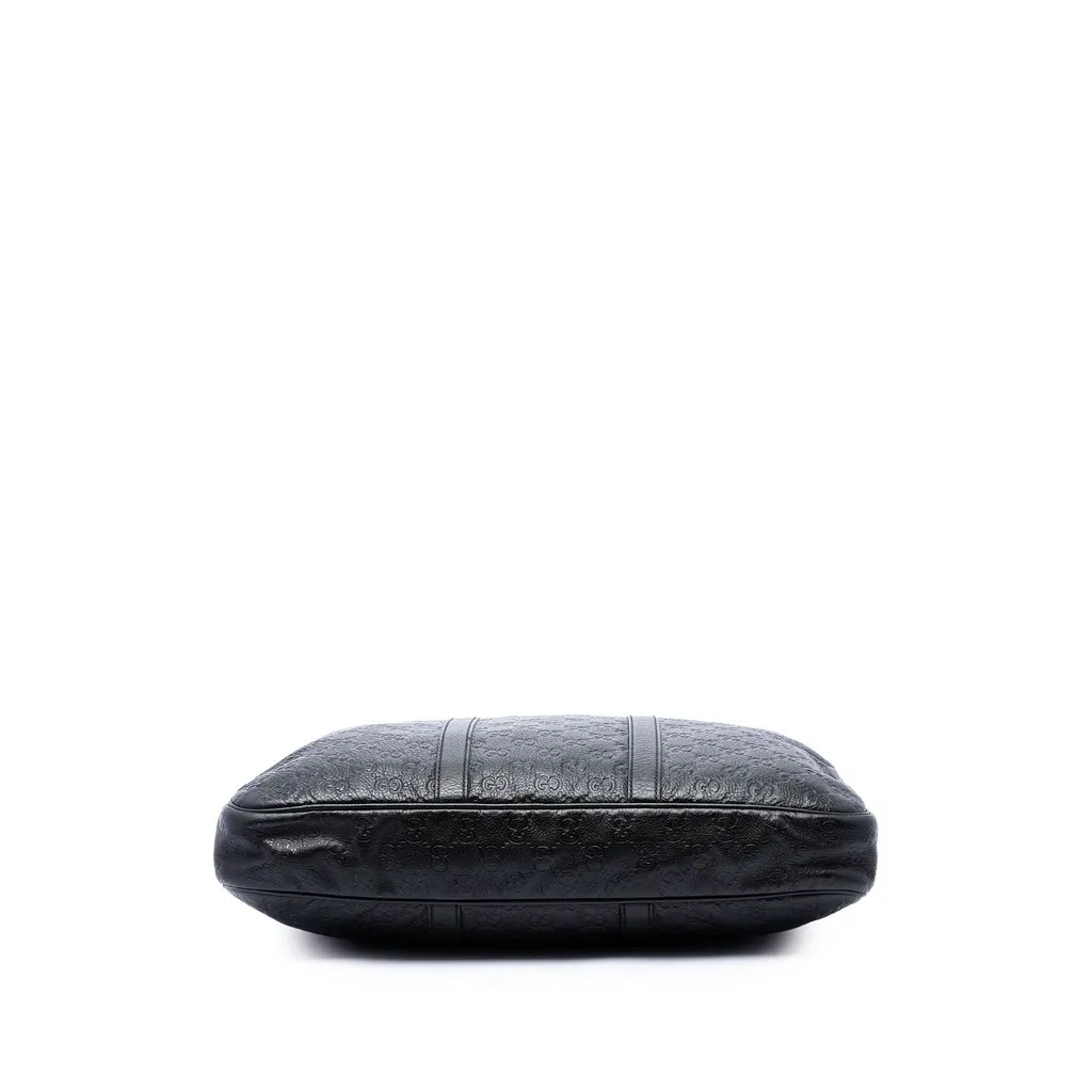 Gucci Guccissima Business Bag Black Leather Very good - Inside View