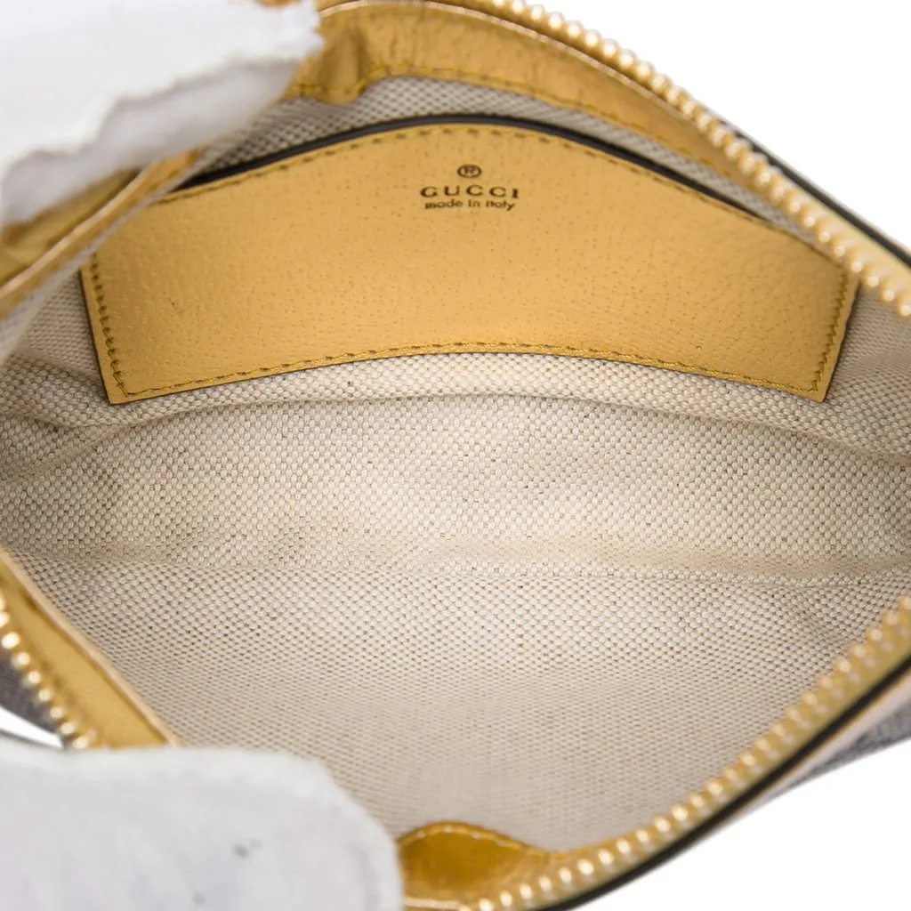 Gucci Small GG Supreme Ophidia Shoulder Bag Beige Very good - Model View