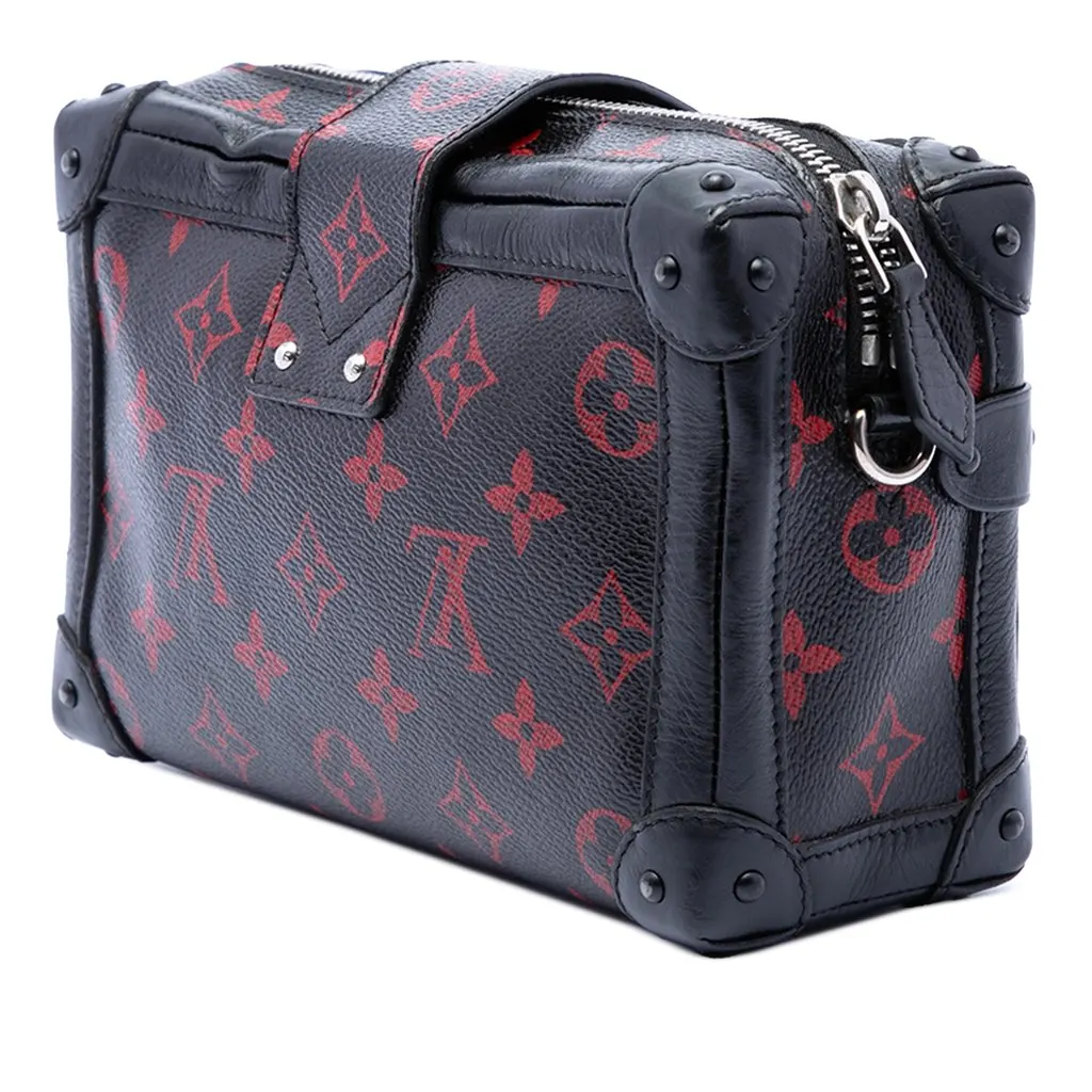 Louis Vuitton Limited Edition Monogram Infrarouge Petite Malle Soft MM Black Very good - Back View