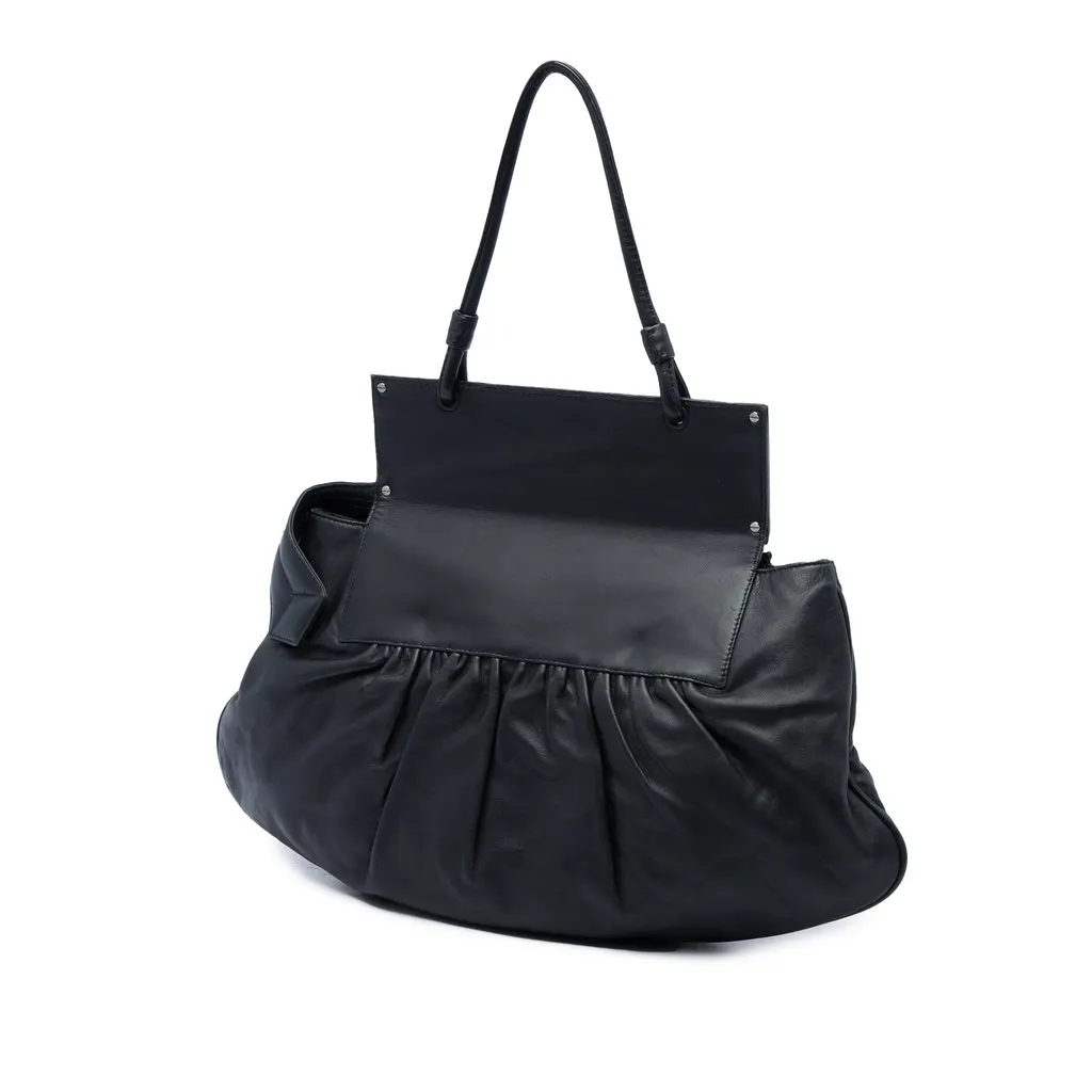Fendi Leather Convertible To You Tote Black Leather Very good - Back View