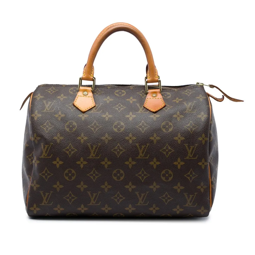 Louis Vuitton Monogram Speedy 30 Brown Canvas Very good - Front View
