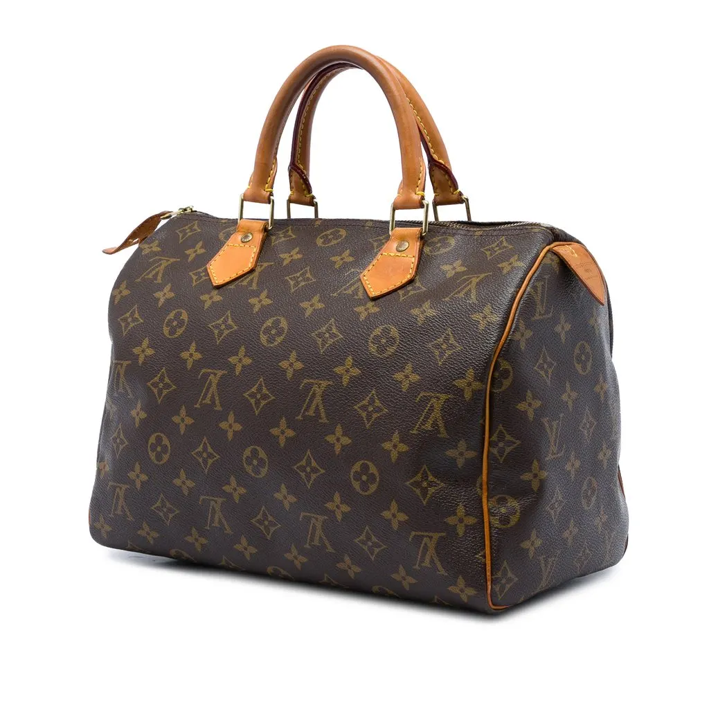 Louis Vuitton Monogram Speedy 30 Brown Canvas Very good - Back View