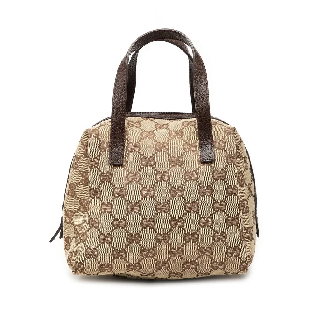 Gucci Mini GG Canvas Balthus Tofu Bag Beige Very good - Front View
