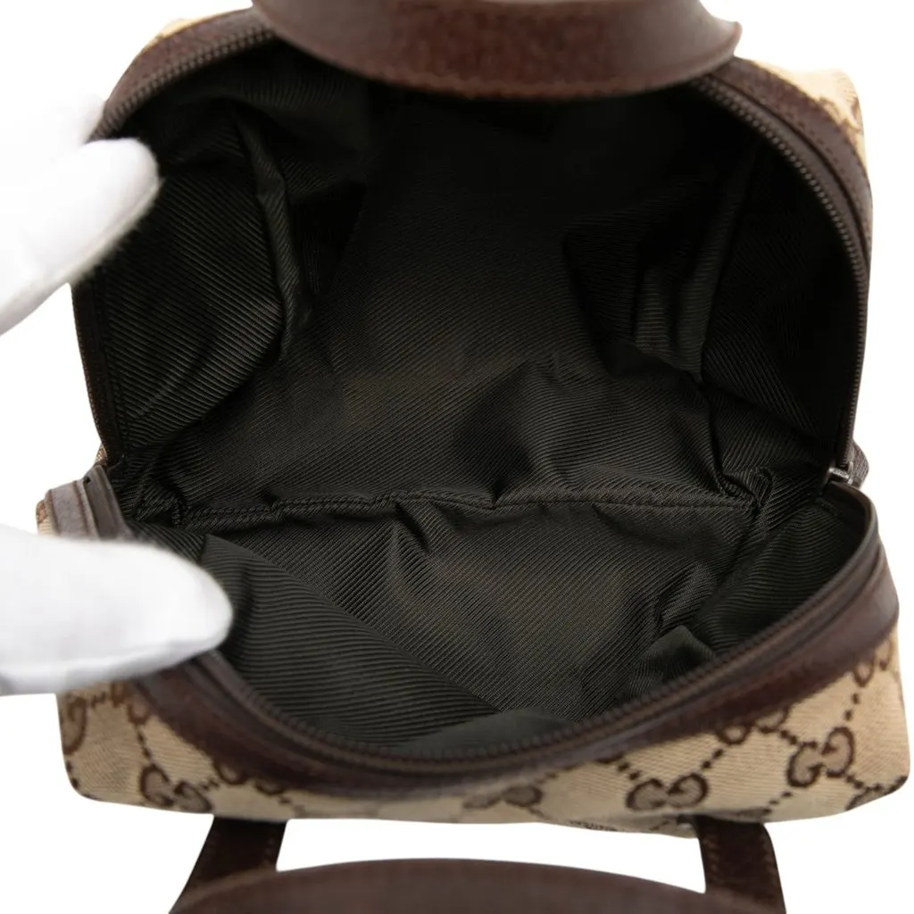 Gucci Mini GG Canvas Balthus Tofu Bag Beige Very good - Model View