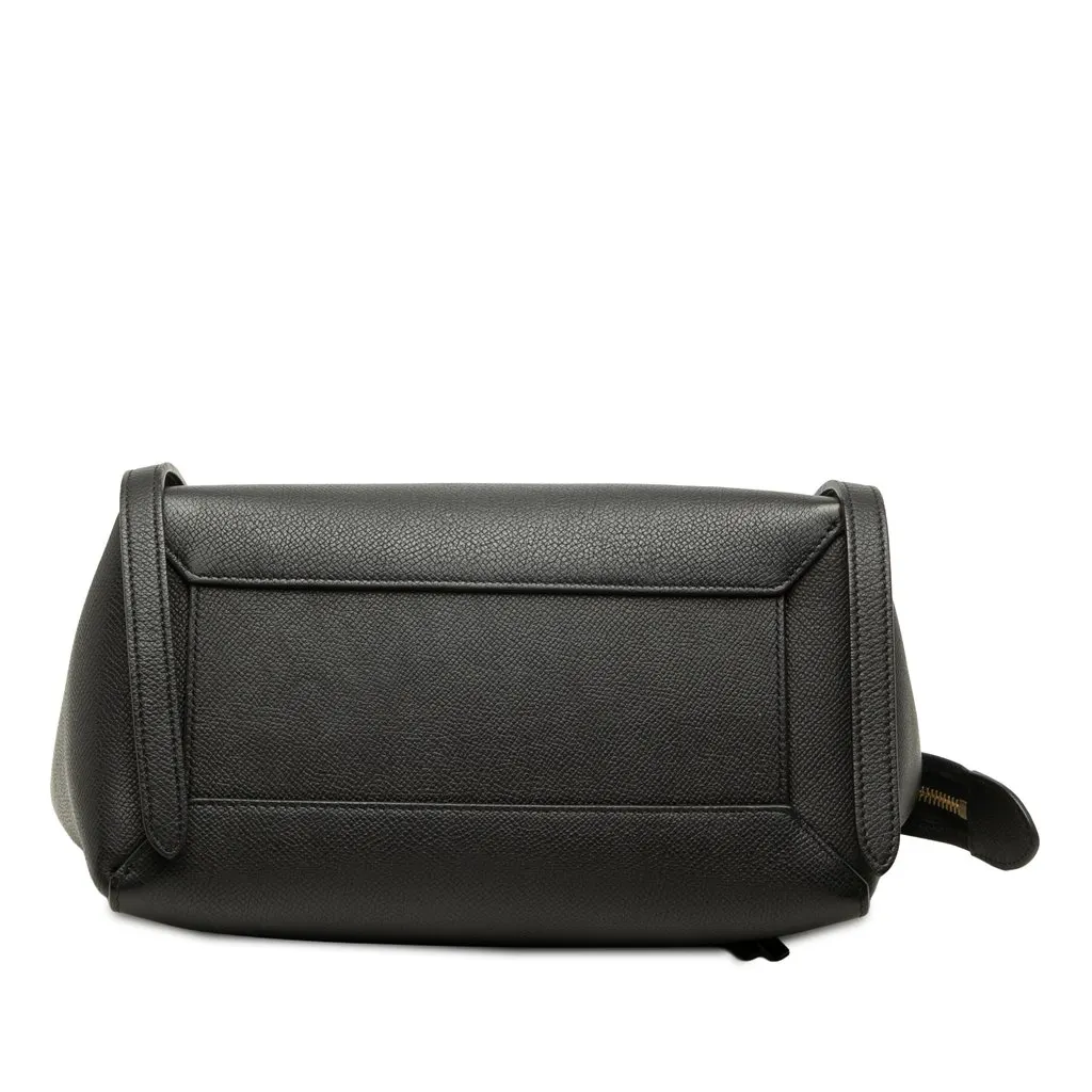 Celine Micro Grained Calfskin Belt Bag Black Leather Very good - Inside View