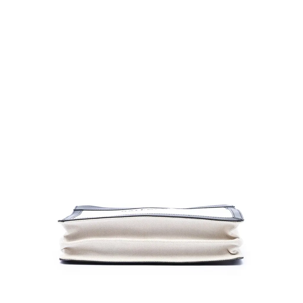 Balenciaga Canvas Navy Pochette M Crossbody White Very good - Inside View