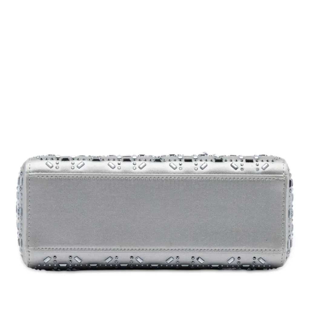Dior Mini Satin Cannage Crystal Embellished Lady Dior MultiColor Very good - Inside View