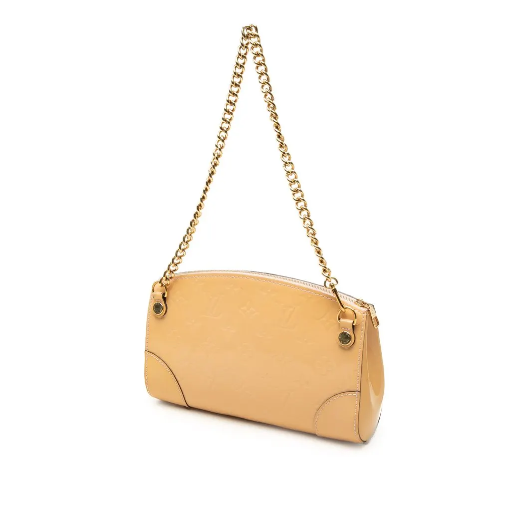 Louis Vuitton Monogram Vernis Santa Monica Beige Leather Very good - Back View
