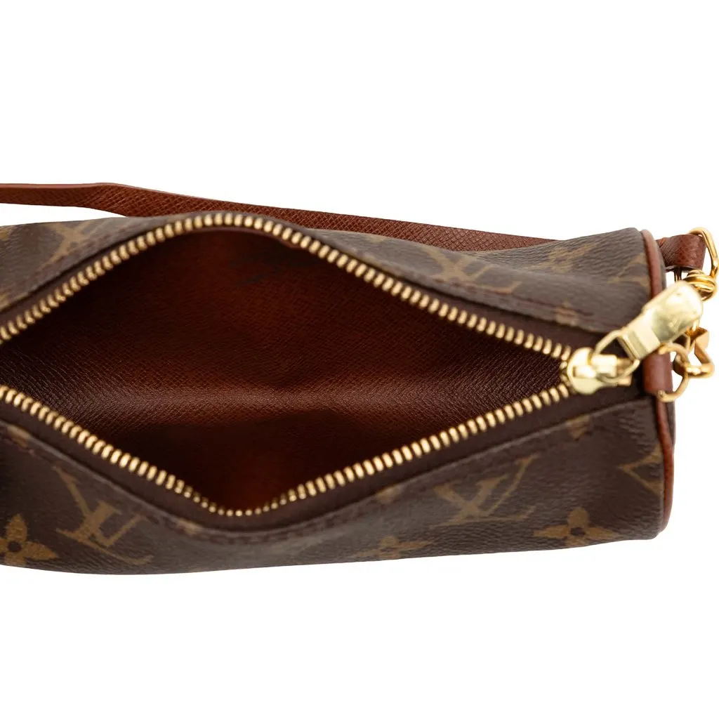 Louis Vuitton Monogram Papillon Pochette Brown Very good - Model View