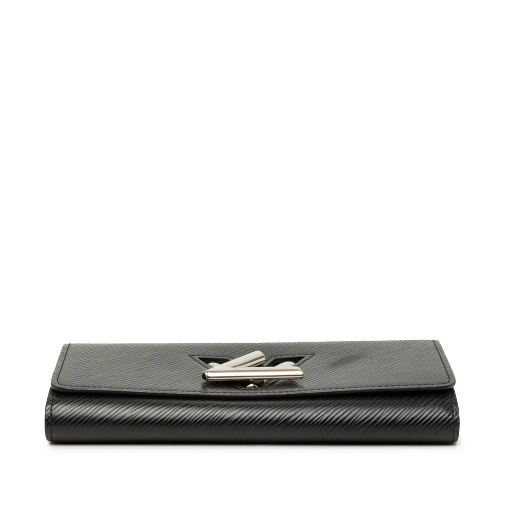 Louis Vuitton Epi Twist Long Wallet Black Leather Very good - Inside View
