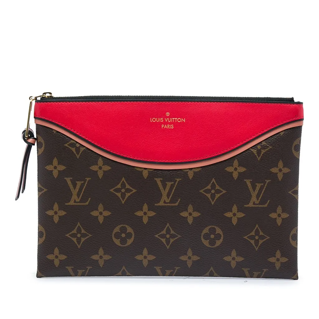 Louis Vuitton Monogram Pochette Tuileries Brown Canvas Very good - Front View