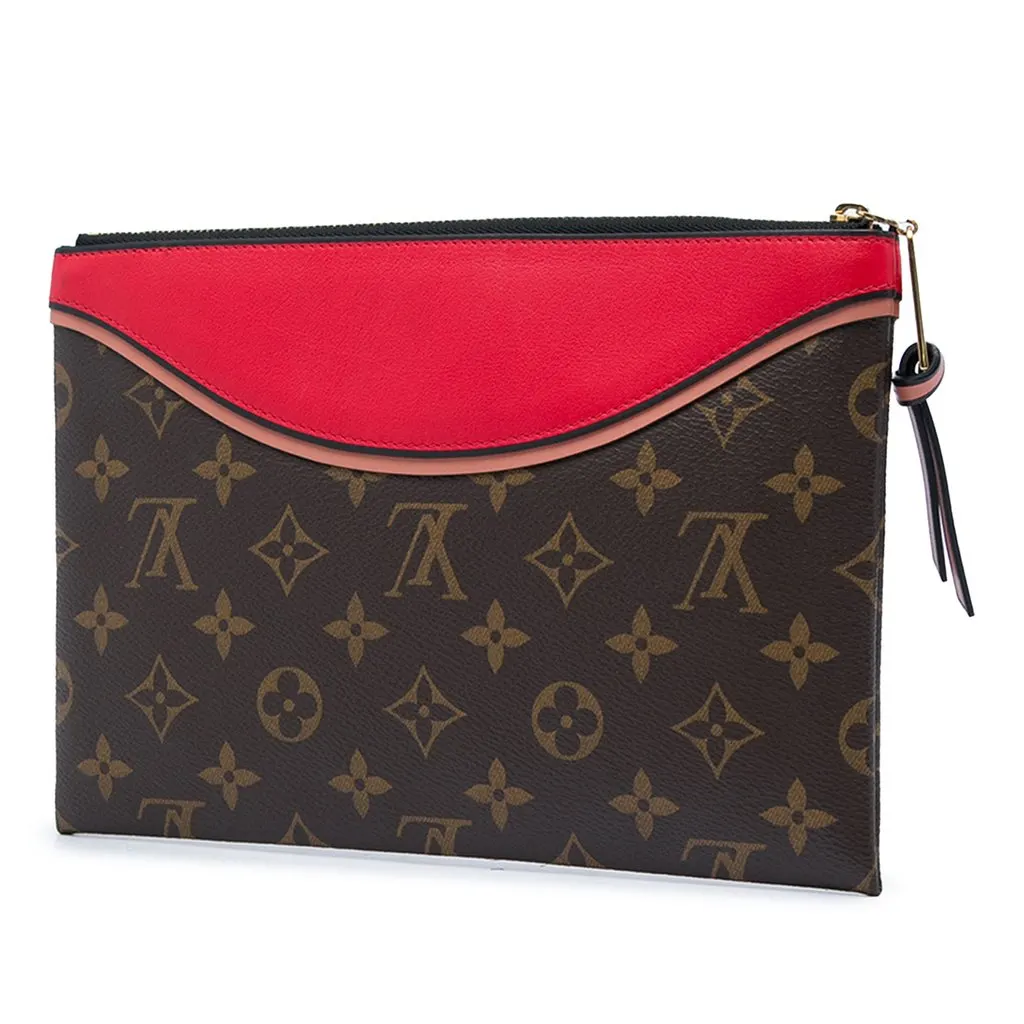 Louis Vuitton Monogram Pochette Tuileries Brown Canvas Very good - Back View
