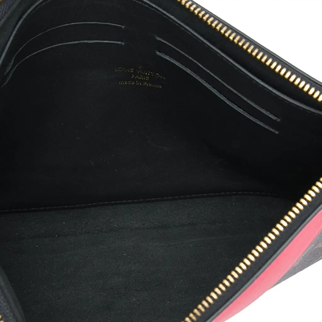 Louis Vuitton Monogram Pochette Tuileries Brown Canvas Very good - Model View
