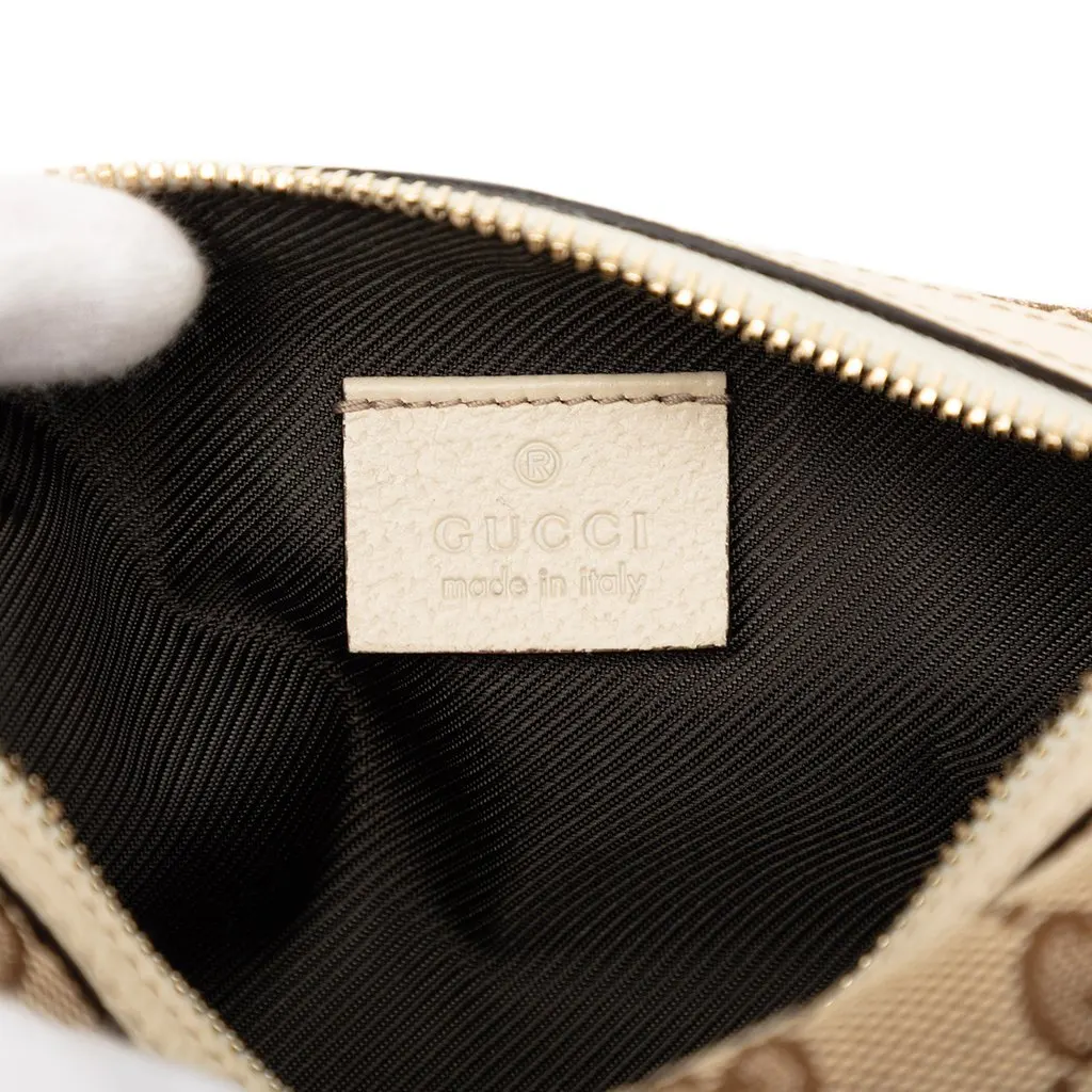 Gucci GG Canvas Cosmetic Pouch Beige Very good - Box View