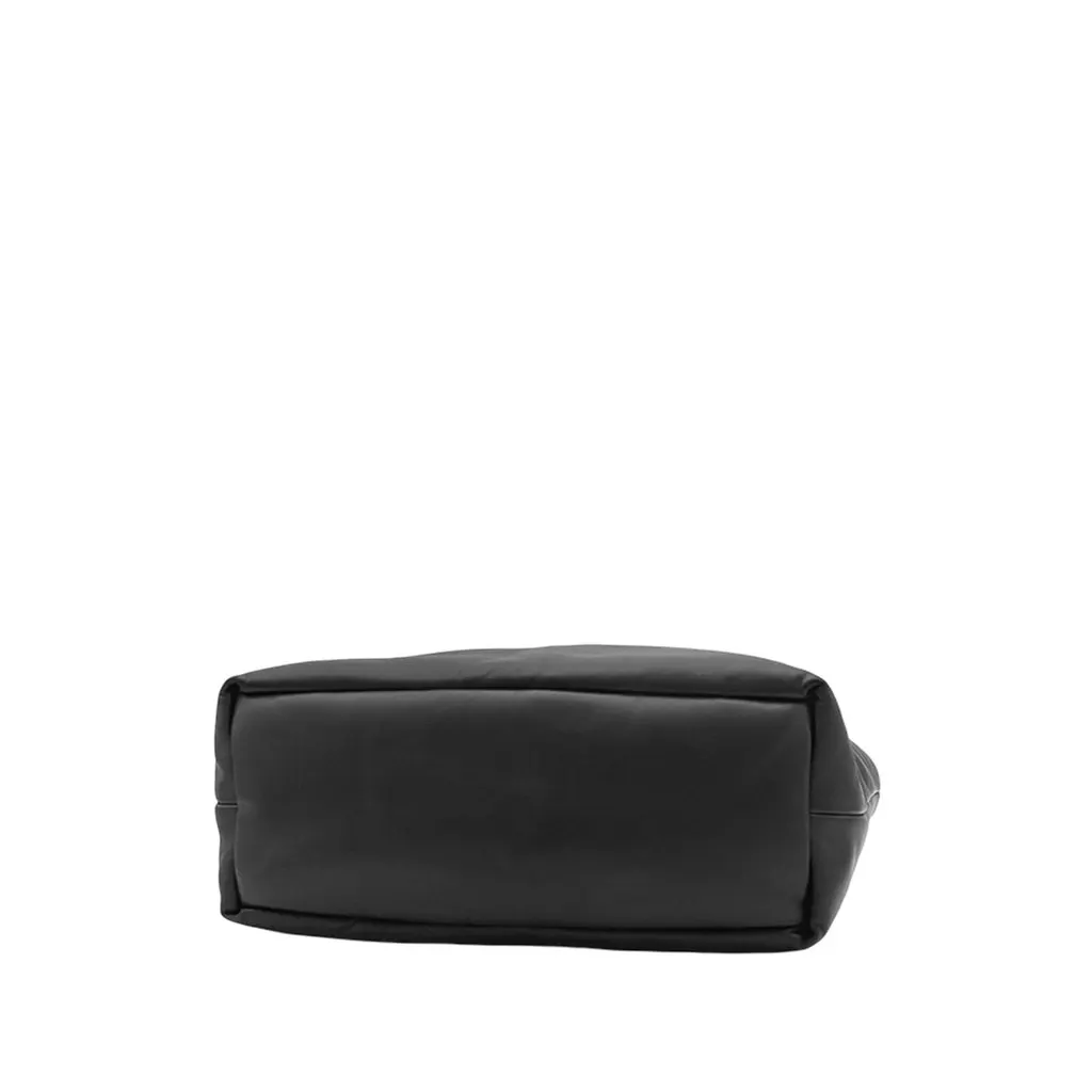 Saint Laurent Lambskin Wide Puffer Tote Black Leather Very good - Inside View