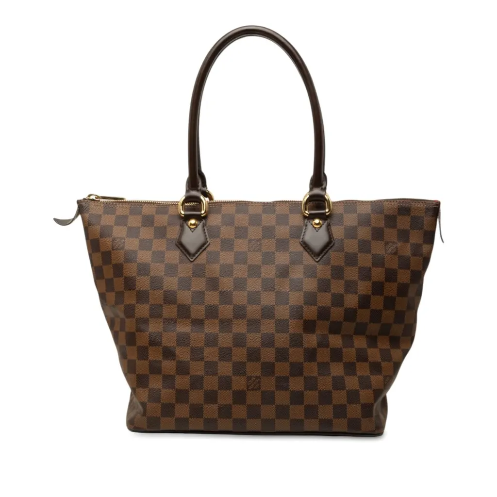 Louis Vuitton Damier Ebene Saleya MM Brown Very good - Front View