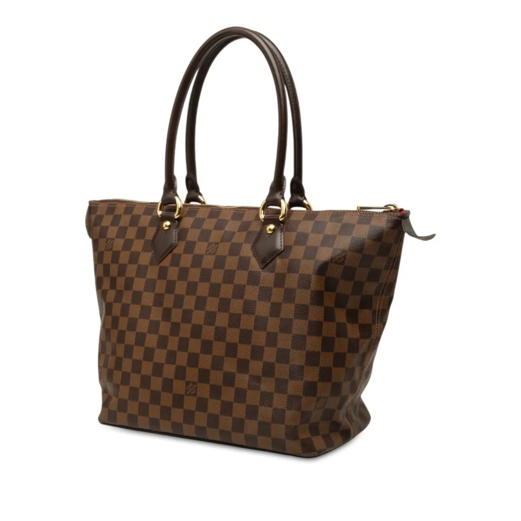 Louis Vuitton Damier Ebene Saleya MM Brown Very good - Back View