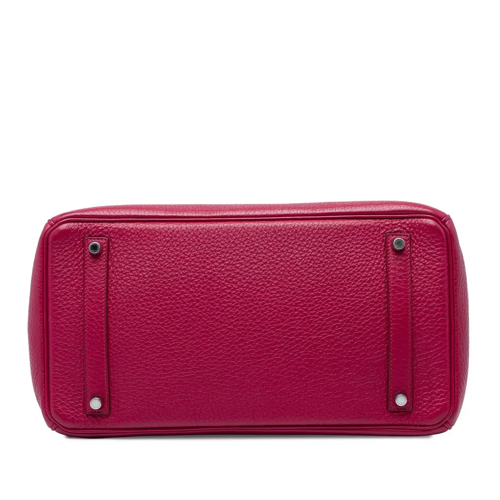 Hermès Clemence Birkin Retourne 35 Pink Leather Good - Inside View