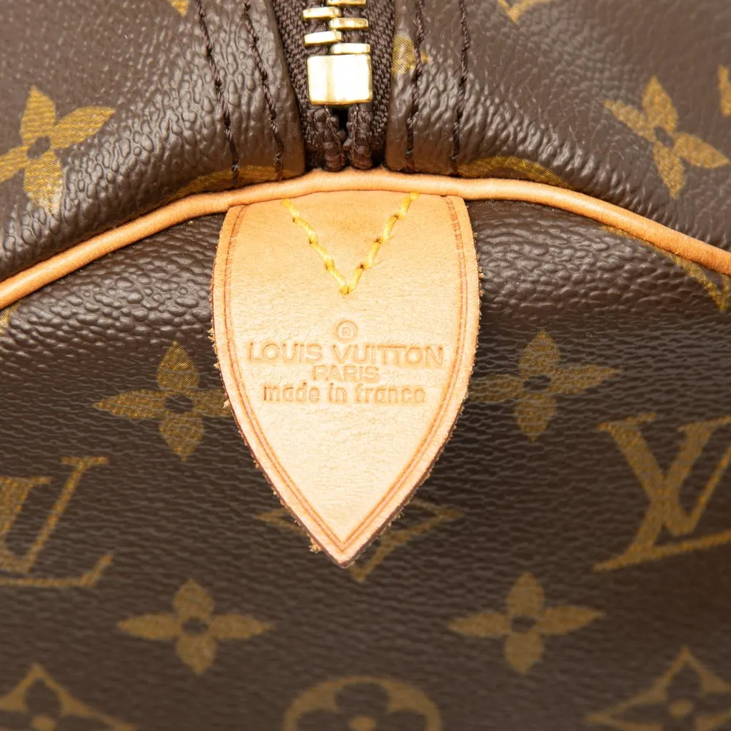 Louis Vuitton Monogram Keepall 45 Brown Canvas Good - Box View