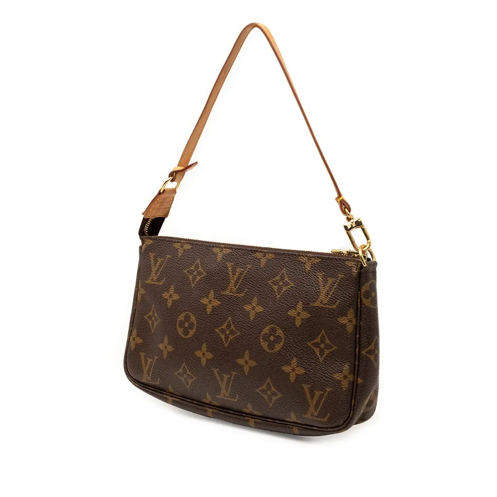 Louis Vuitton Monogram Pochette Accessoires Brown Very good - Back View