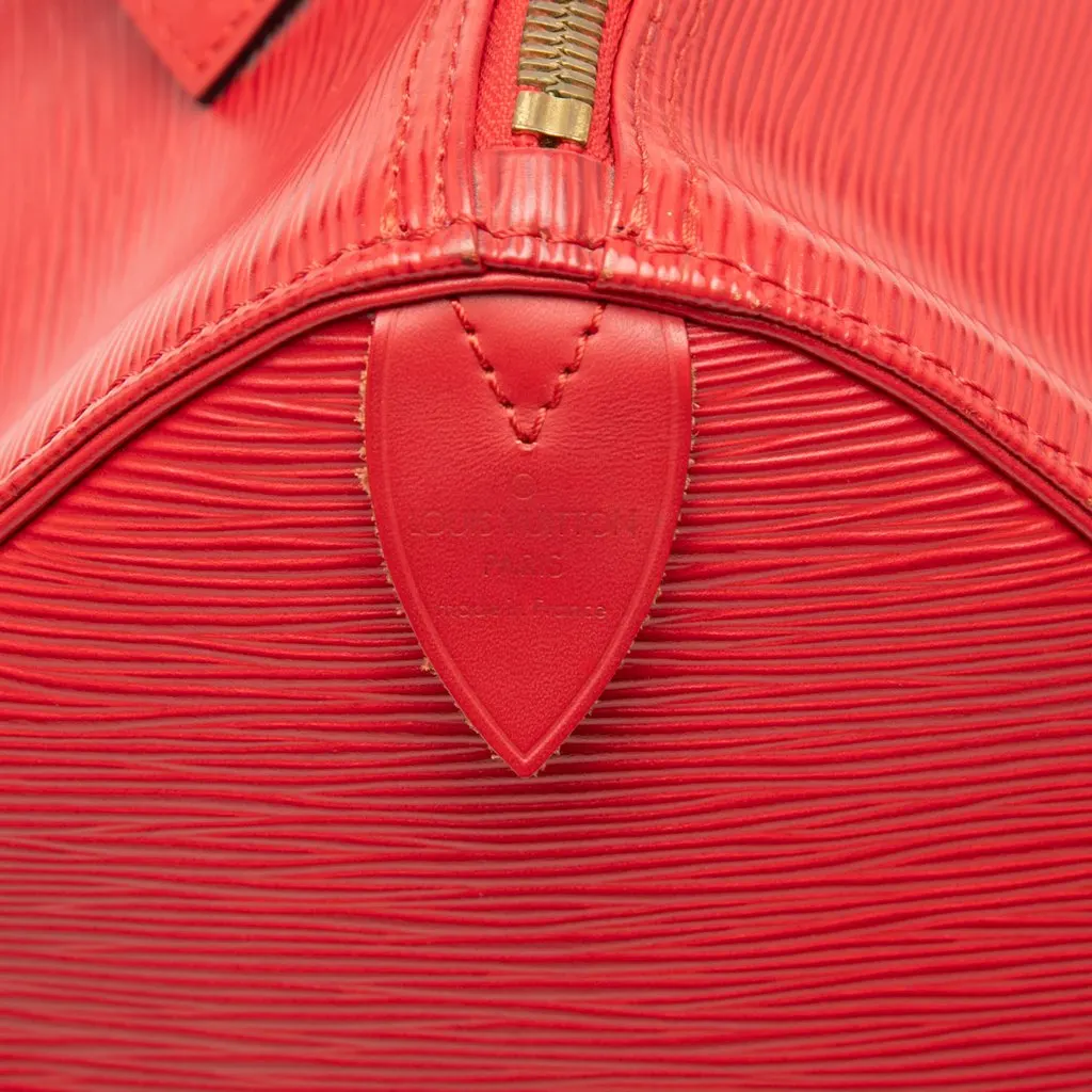 Louis Vuitton Epi Keepall 45 Red Leather Very good - Box View
