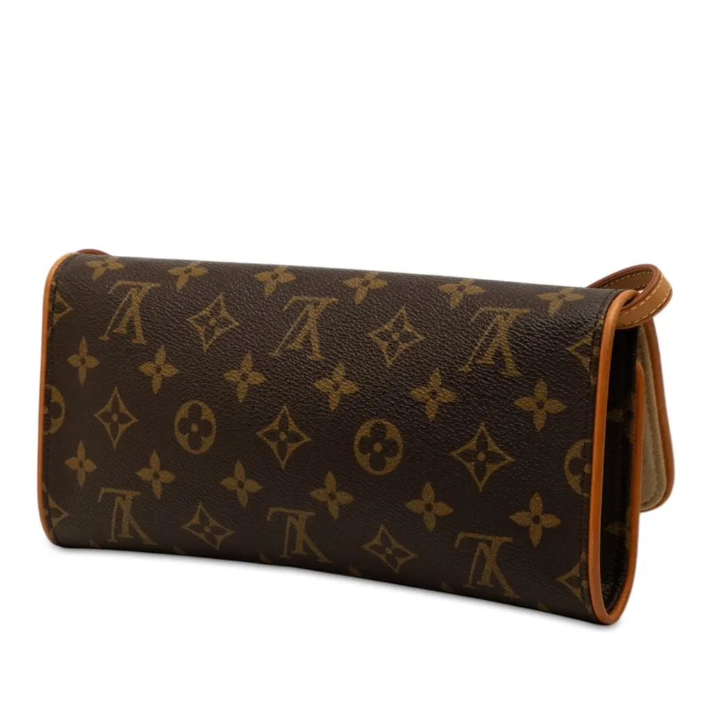 Louis Vuitton Monogram Pochette Twin GM Brown Canvas Very good - Back View