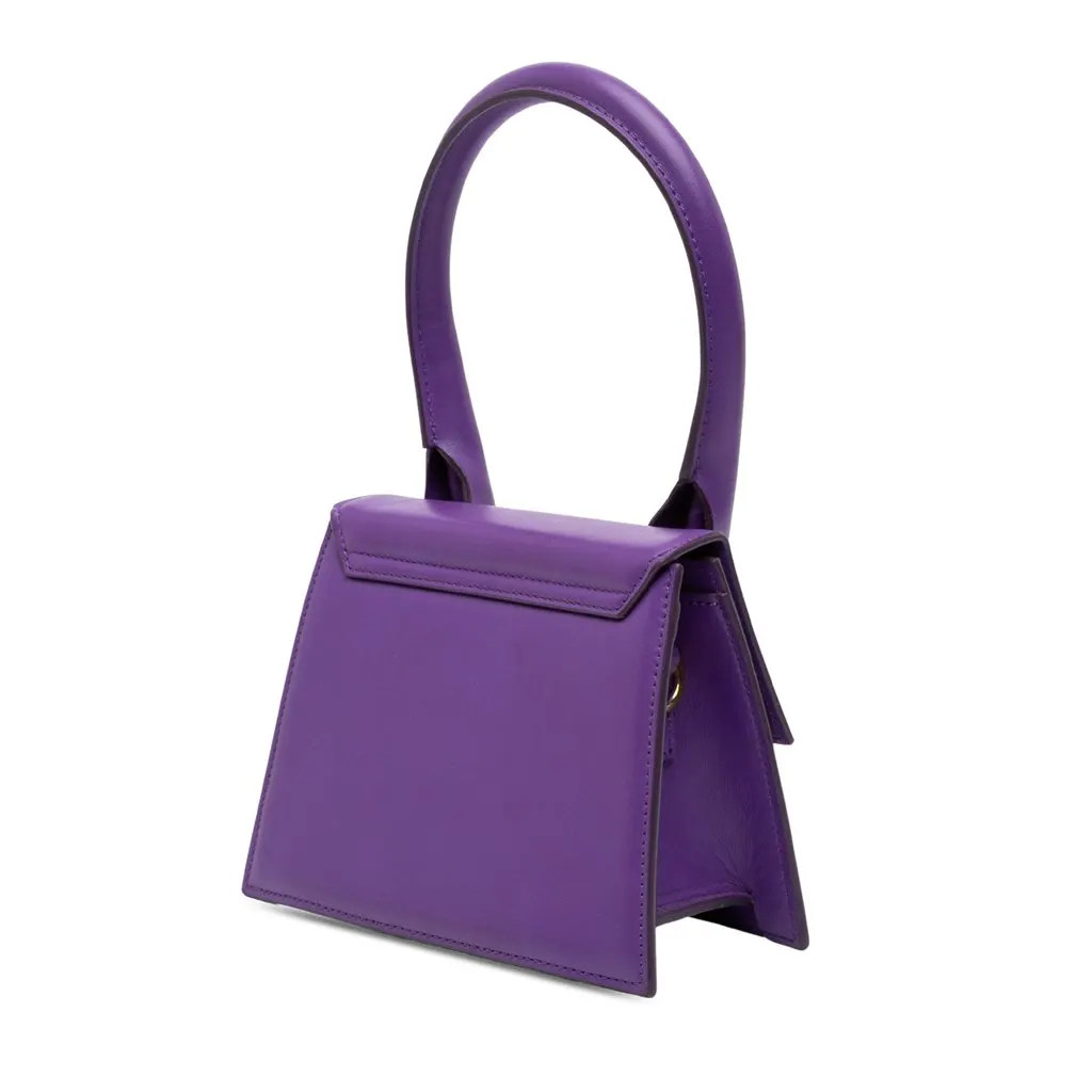Jacquemus Leather Le Chiquito Moyen Purple Leather Very good - Back View