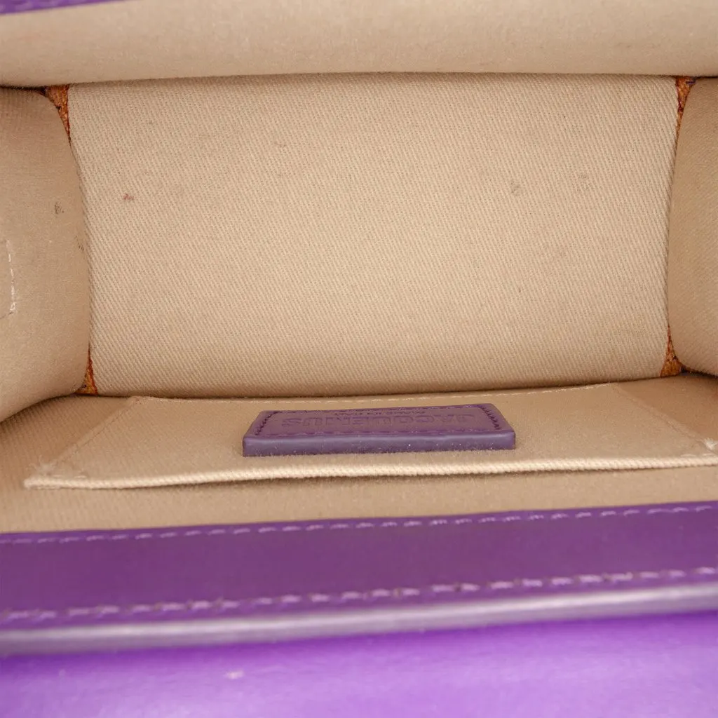 Jacquemus Leather Le Chiquito Moyen Purple Leather Very good - Model View