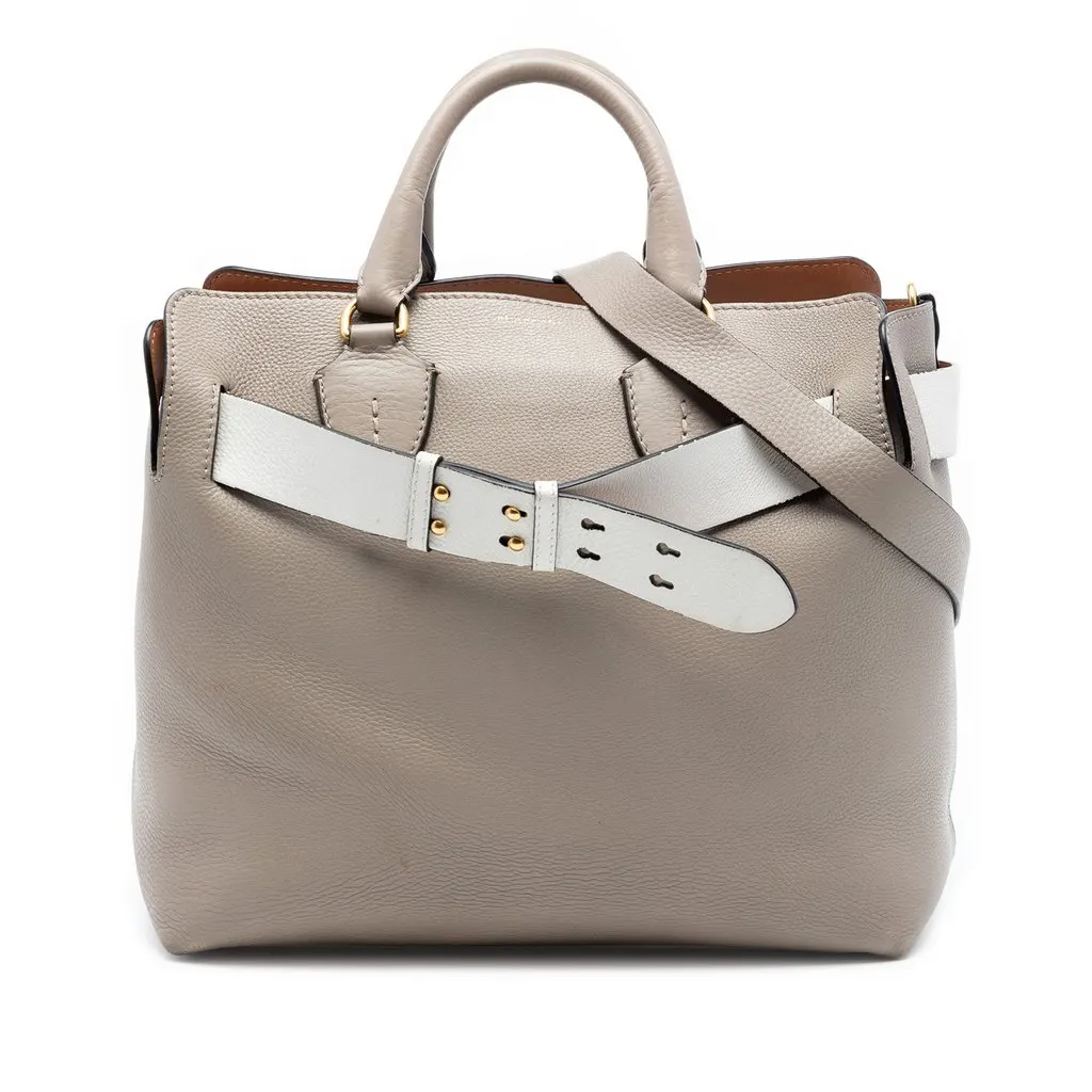 Burberry Medium Bicolor Leather Marais Belt Bag MultiColor Leather Good - Front View