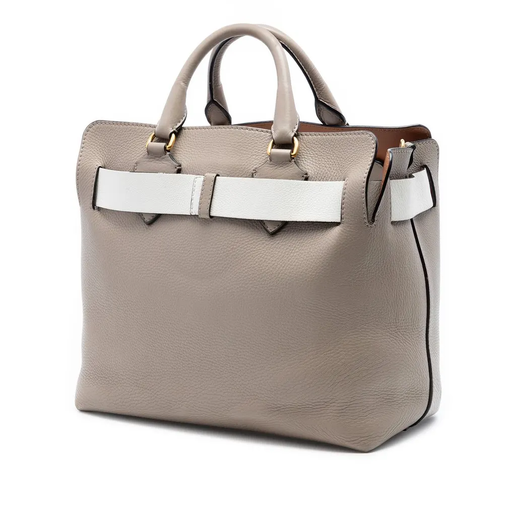 Burberry Medium Bicolor Leather Marais Belt Bag MultiColor Leather Good - Back View