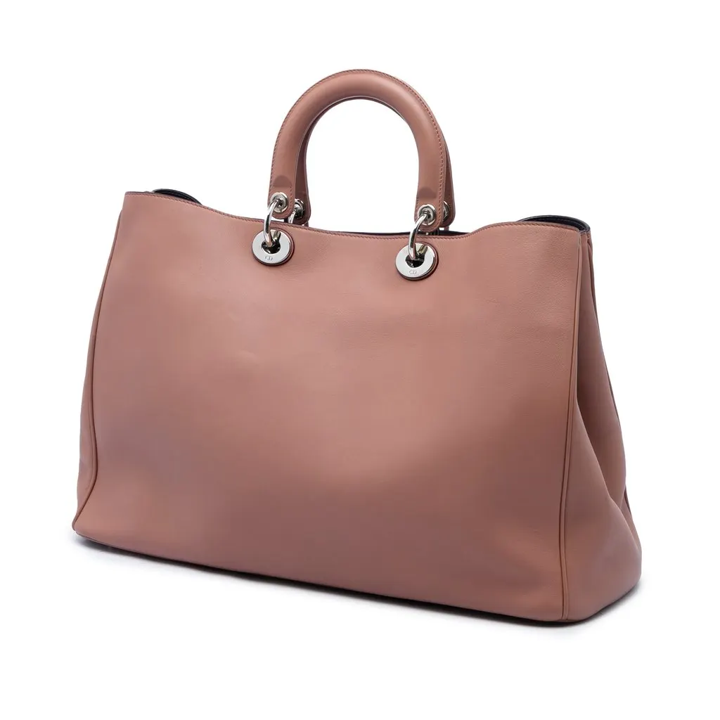 Dior Large Calfskin Diorissimo Tote Pink Leather Very good - Back View