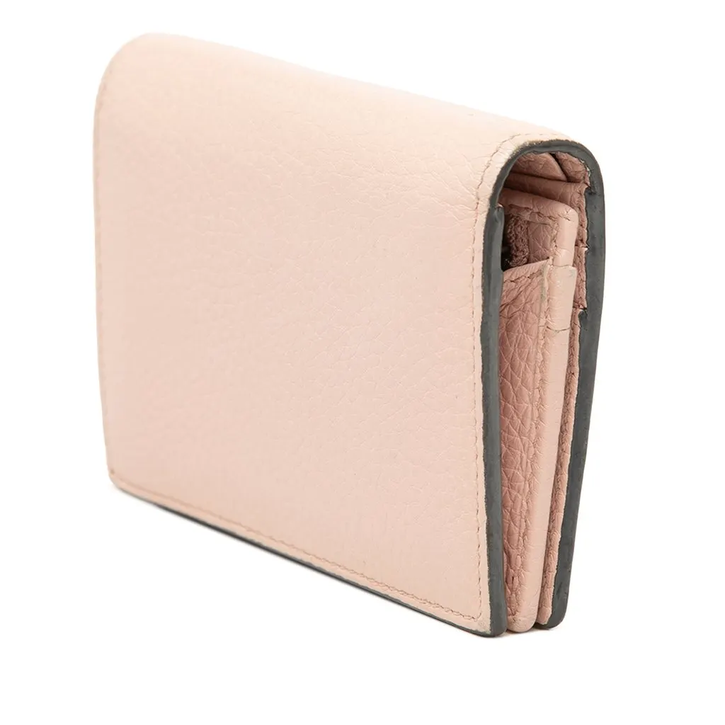 Gucci Calfskin Blind for Love Compact Wallet Pink Leather Very good - Back View