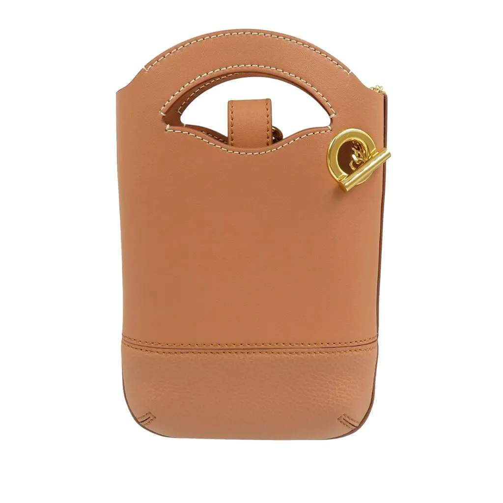Chloé Leather Walden Phone Pouch Brown Leather Very good - Back View