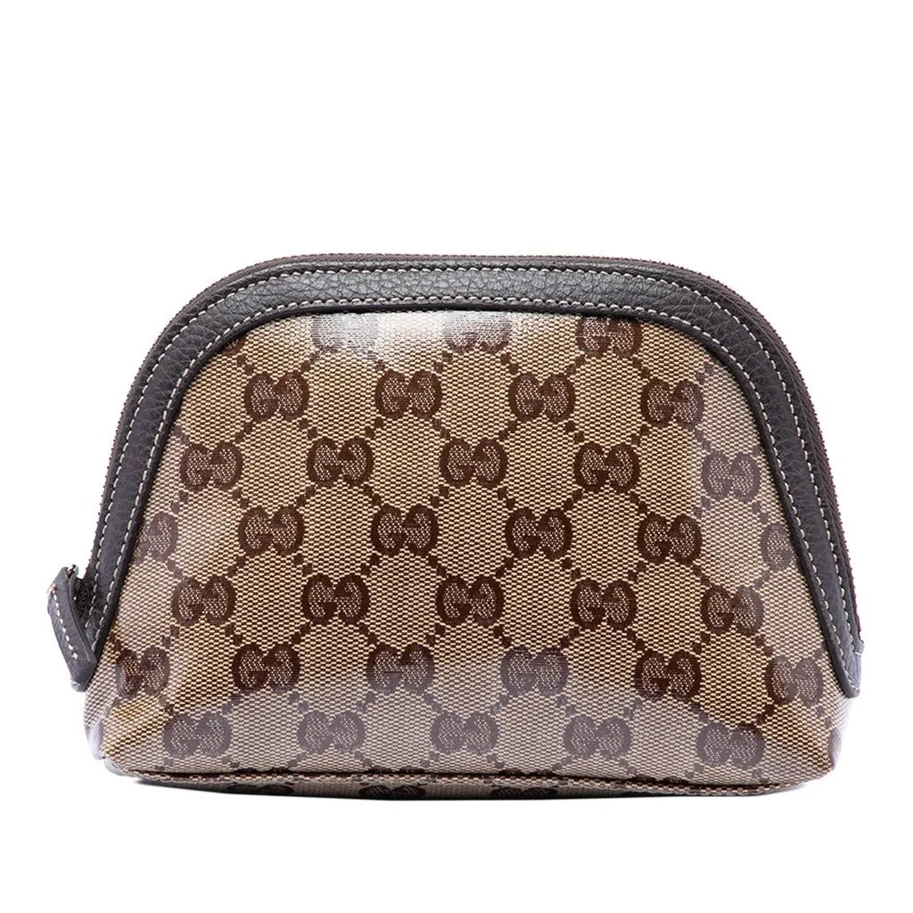 Gucci GG Crystal Pouch Beige Very good - Front View