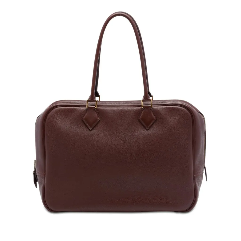 Hermès Fjord Plume 32 Red Leather Very good - Front View