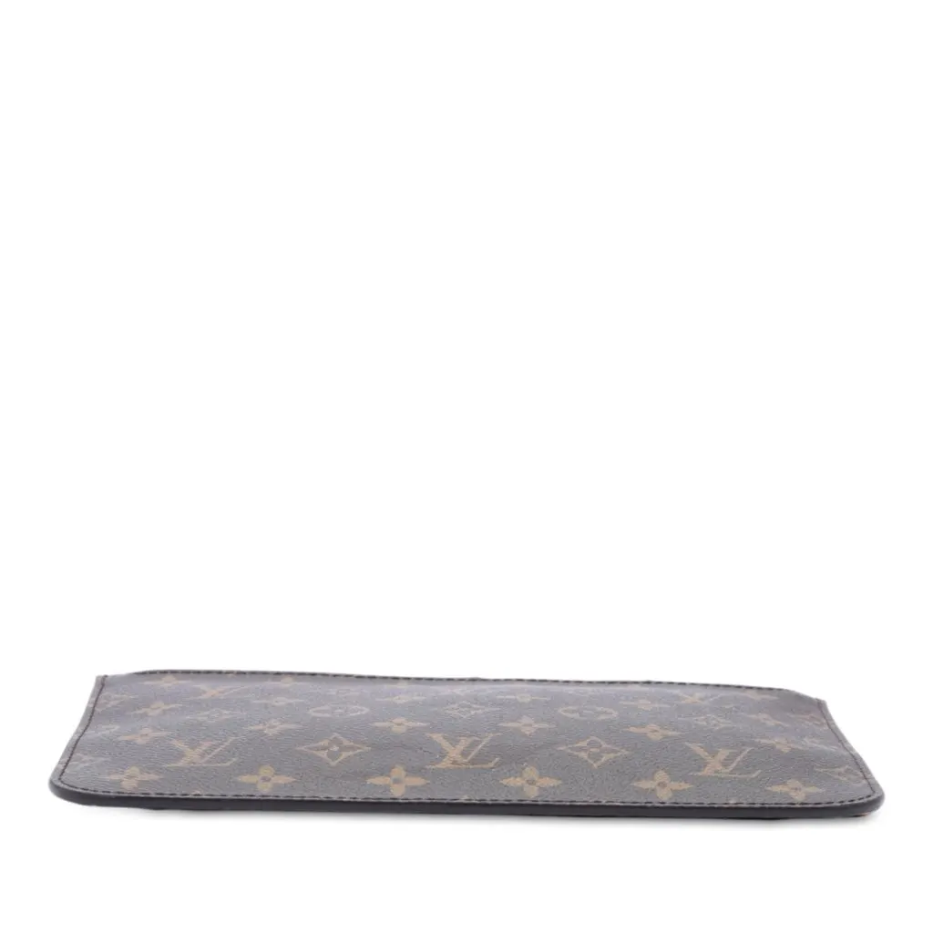 Louis Vuitton Monogram Neverfull MM Pouch Brown Canvas Very good - Inside View
