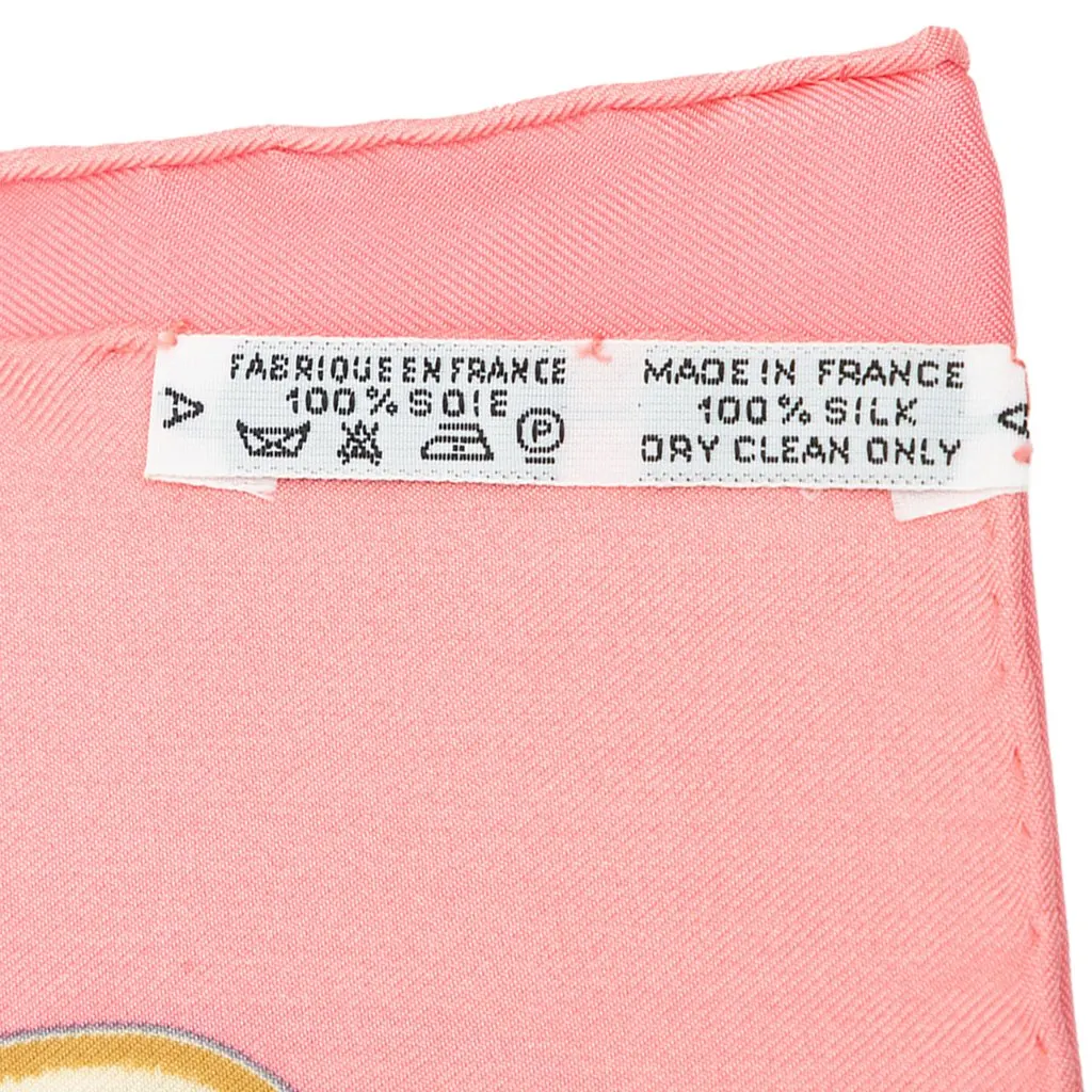 Hermès Europe Silk Scarf 90 Pink Silk Very good - Box View