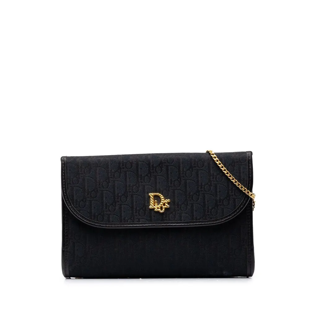 Dior Diorissimo Trotter Canvas Chain Shoulder Bag