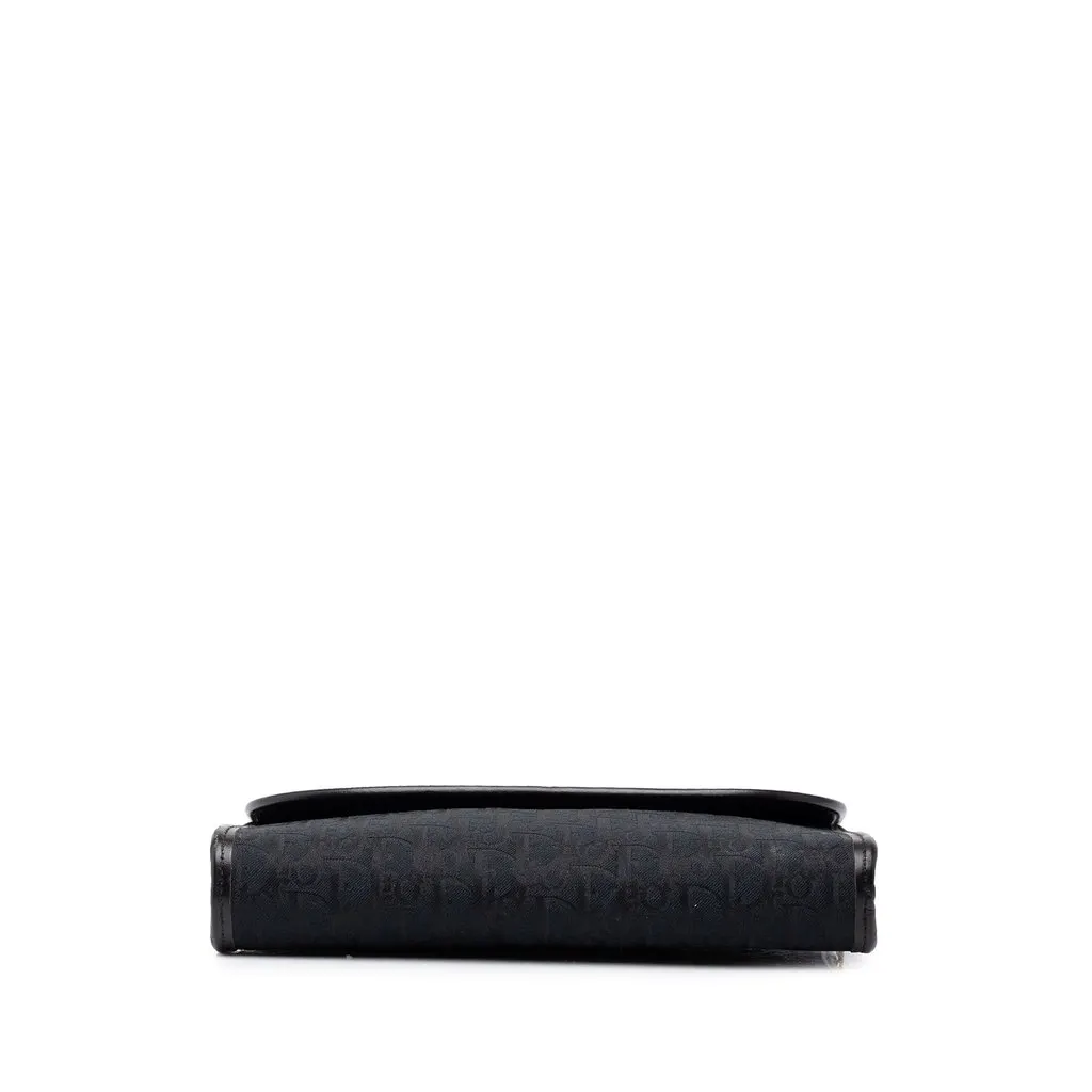 Dior Diorissimo Trotter Canvas Chain Shoulder Bag Black Canvas Good - Inside View