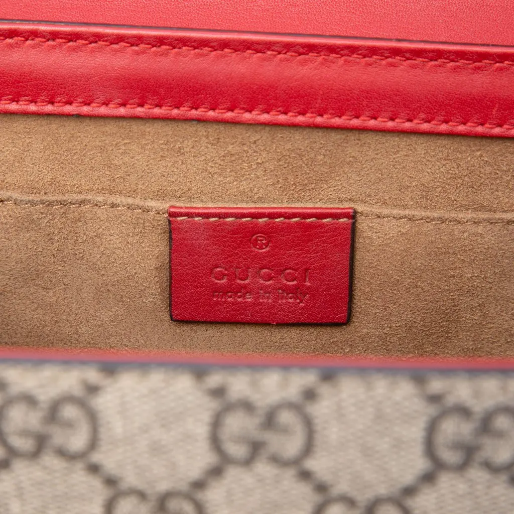 Gucci Small GG Supreme Padlock Crossbody Beige Very good - Box View