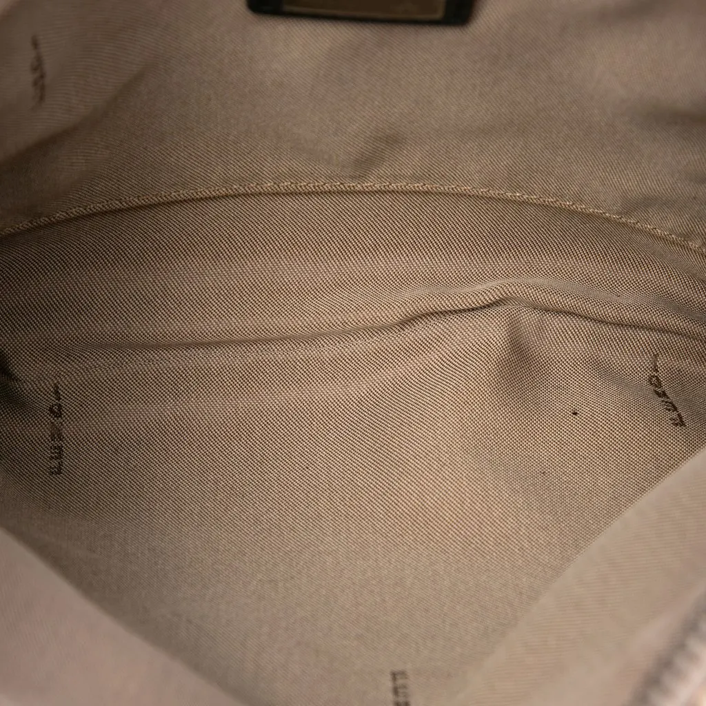 Fendi Zucchino Canvas Crossbody Beige Very good - Model View