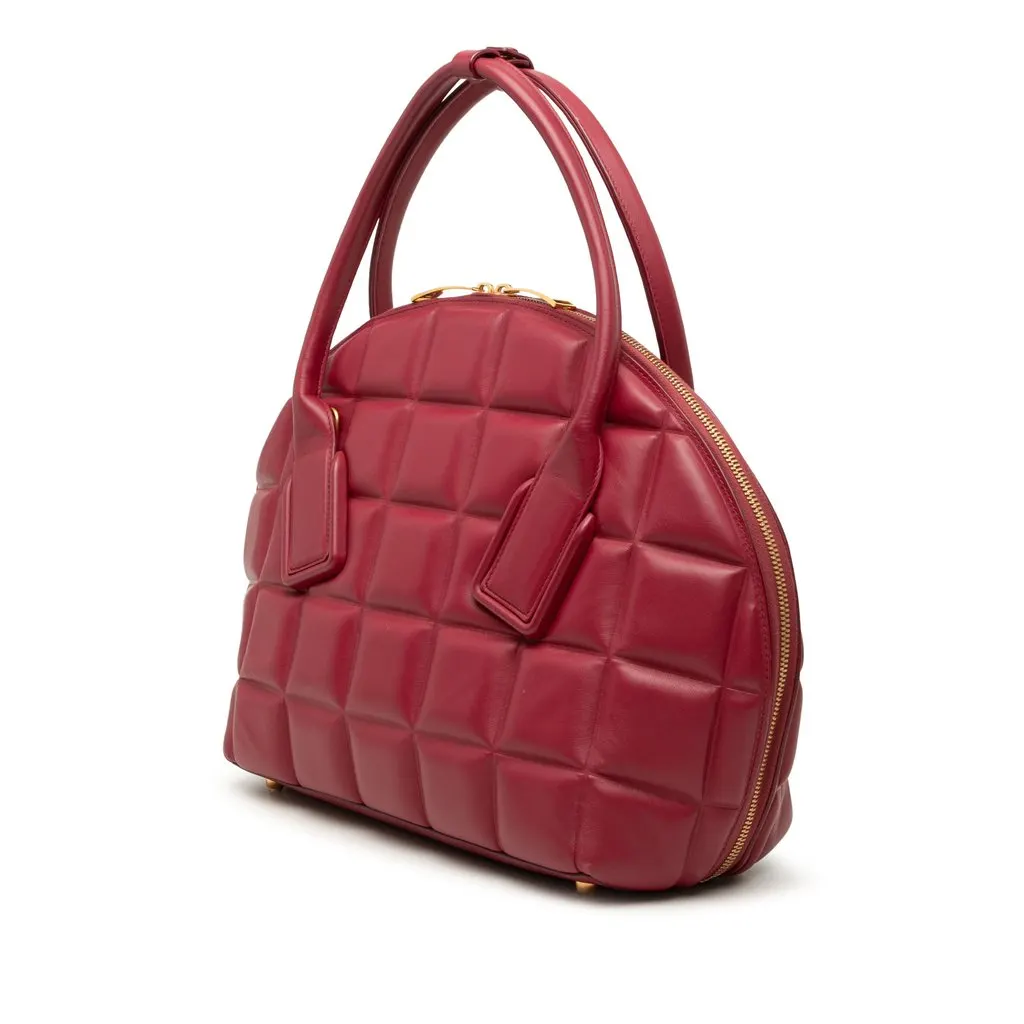 Bottega Veneta Medium Padded Leather Swoop Bag Red Leather Very good - Back View