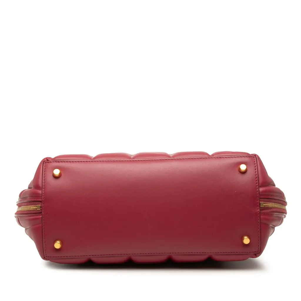 Bottega Veneta Medium Padded Leather Swoop Bag Red Leather Very good - Inside View