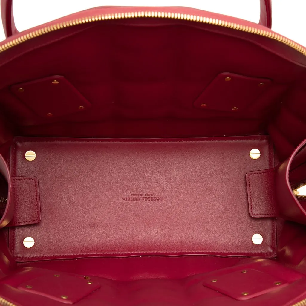 Bottega Veneta Medium Padded Leather Swoop Bag Red Leather Very good - Model View